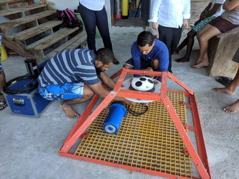 Second deployment of AWAC gauge in St Vincent